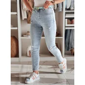 Spodnie damskie jeansowe slim fit STEFANIA niebieskie Dstreet