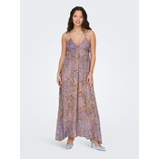 Brown-blue womens patterned maxi-dresses ONLY Phoenix - Women