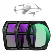 K&F DIJ AIR 3S 3pcs filter Kit(CPL+ND8+ND16)HD, single-sided anti-reflection green film, waterproof
