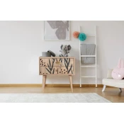 Hanah Home Nocni ormaric City Dvije tratincice, 60x61x40 cm, Šareni