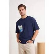 Trendyol Muška majica Tmnss25Ts00219, Tamnoplava