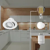 HAMA WLAN LED vgrajeni reflektor, 5 W, za upravljanje z glasom/aplikacijo, nastavljiv, sati