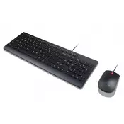 Lenovo 4X30L79897 tipkovnica Miška vključena Univerzalno USB QWERTZ Nemščina Črna