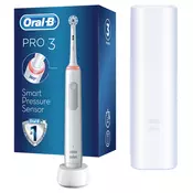ORAL-B elektricna cetkica za zube Pro3 3500 Sensitive Clean + Travel Case (bonus)