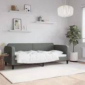 shumee vidaXL Kavč z ležiščem temno siv 80x200 cm prevleka iz blaga