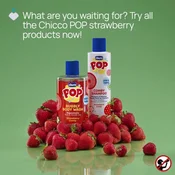 Chicco Šampon i regenerator Pop, 2u1, Jagoda, 250ml