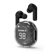 Gembird Bežicne slušalice TWST-01-BK, Bluetooth 5.4, TWS, LCD, Crne