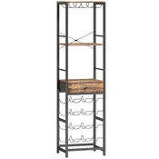 Homestar Vinska omara z predalom 40x30x148 cm rjava