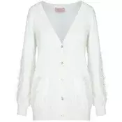 Ermanno Firenze Ženski kardigan D38ETMG12DRY-MF249, Beli