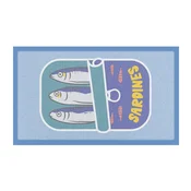 Predpražnik iz reciklirane plastike 40x70 cm Sardine Tin – Artsy Doormats