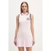 Juicy Couture Poletna obleka Juicy Peplum JCGED126016 Roza Regular Fit