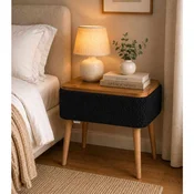 Hanah Home nocni ormaric Nova, crni