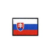 shumee Našitek zastave Slovaške - samolepilna podlaga - vezen našitek/značka/emblem