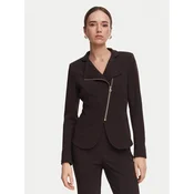 Rinascimento Suknjič CFC0130203003 Temno rjava Slim Fit