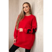 Insulated sweatshirt with red California inscription