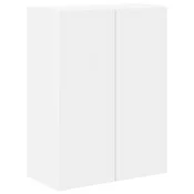Vidaxl TV stenska omara Bela 59,5 x 31 x 80 cm Konstruiran les