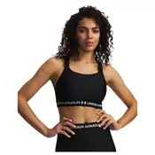 Ženski nedrček Under Armour HeatGear High Ultimate Black/White S
