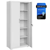 Songmics Predalnik za dokumente 80x40x180 cm siva