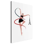 shumee Umetniška gimnastika - Ilustracija ženske s pasom