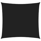 vidaXL Senčno jadro oksford blago kvadratno 5x5 m črno