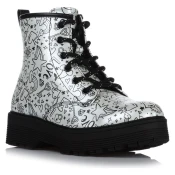 Skechers GRAVLEN HI - DOODLE DOWN, djecije cipele, srebrna 303408L