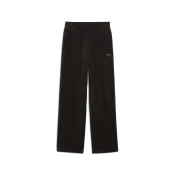 Puma ESS ELEVATED VELOUR RIB STRAIGHT LEG PANT, ženske hlace, crna 688108