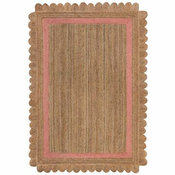 Ružicasti/u prirodnoj boji rucno raden juten tepih 120x170 cm Grace – Flair Rugs