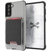 Ghostek Exec4 Gray Leather Flip Wallet Case for Samsung Galaxy S21 Plus