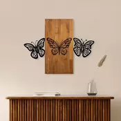 Wallity Zidna dekoracija Butterflies 2, 74 x 58 cm, Smeda