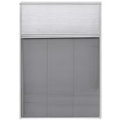 Vidaxl Plisse Komarnik za Okno Aluminij 160 x 80 cm s Senčnikom