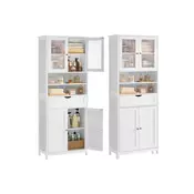 Songmics Kopalniška omarica 30x60x170 cm bela