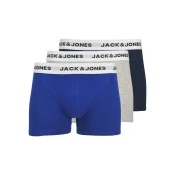 JACK & JONES Boksarice JACJOE modra/mornarska/pegasto siva/bela