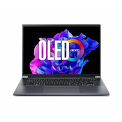 Acer - Swift X 14” OLED 2880 x 1800 120Hz HDR500 Laptop – Intel i7-13700H – GeForce RTX 4050 - 16GB LPDDR5 – 1TB Gen4 SSD - Steel Gray SFX14-71G-76LC