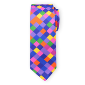 Moška kravata z večbarvnim pixel vzorcem 16802