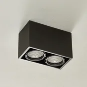 Arcchio Cirdan LED stropna svetilka, 2-svetlobna, črna - Dnevna soba/jedilnica - Sodobni - Kovina
