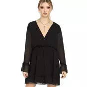 Ženska obleka KILLSTAR - Seraph In Ash - Black - KSRA014377