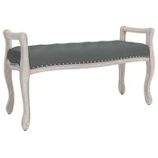 Vidaxl Klop temno siva 110x45x60 cm blago