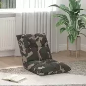 Podesivi podni naslonjac Maslinasto zelena Tkanina