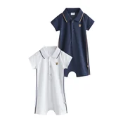 Next Pajac/bodi Smart Collar mornarska/bela