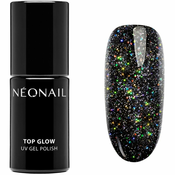 NeoNail Top Glow nadlak za nokte za upotrebu uz UV/LED lampu nijansa Multicolor Holo 7,2 ml