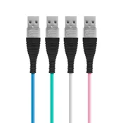 Delight iPhone podatkovni kabel sa silikonskim premazom, 1 m (više boja) 55438