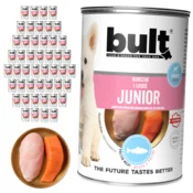 BULT JUNIOR mokra hrana za pse s piščancem in lososom 48 x 400 g za mladičke