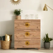 Hanah Home Komoda Leva Gravis Seed, 80x95x43 cm, Braon