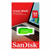 SANDISK USB memorija Cruzer Blade Electric Green (SDCZ50C-064G-B35GE), 64GB