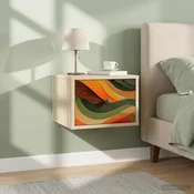 Vidaxl Stenska nočna omarica BONN Sonoma hrast 36 x 33 x 25 cm