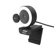 HAMA Spletna kamera z obročasto svetlobo C-850 Pro, QHD z daljinskim upravljalnikom