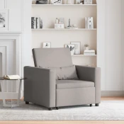 Sofa na razvlacenje Singl Sivo-smeda 90 x 165 x 87 cm tkanina