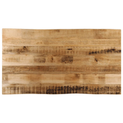 Stolna ploca sa živi rub 100x60x3,8 cm masivno grubo drvo manga