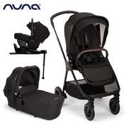 nuna otroški voziček 4v1 triv™ next + lytl™ + pipa™ next caviar + isofix baza next