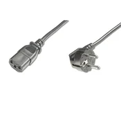 DIGITUS 250V 10A IEC C13 90-stupanjski konektor CEE 7/7 Schuko utikač 0,75 m napojni kabel AK-440109-008-S
